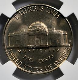 1950-D JEFFERSON NICKEL NGC MS66