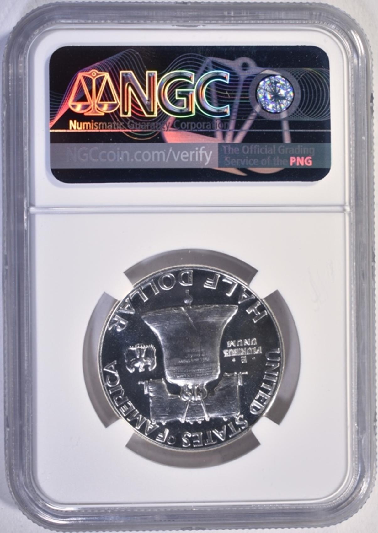 1955 FRANKLIN HALF DOLLAR, NGC PF-67