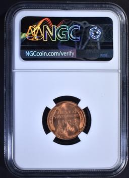 1945 LINCOLN CENT, NGC MS-67 RED