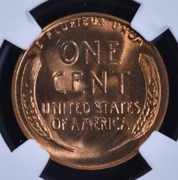 1954-S LINCOLN CENT, NGC MS-67 RED