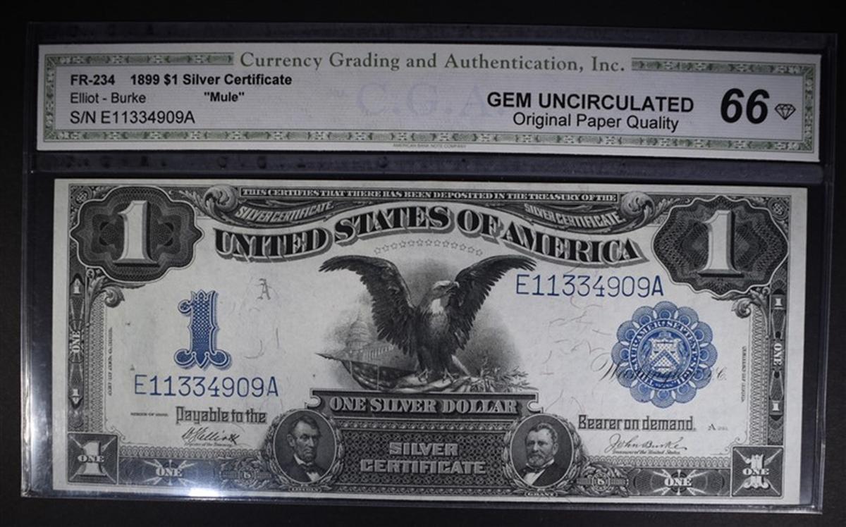 1899 $1 SILVER CERTIFICATE "BLACK EAGLE"