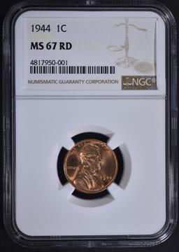 1944 LINCOLN CENT NGC MS67RD