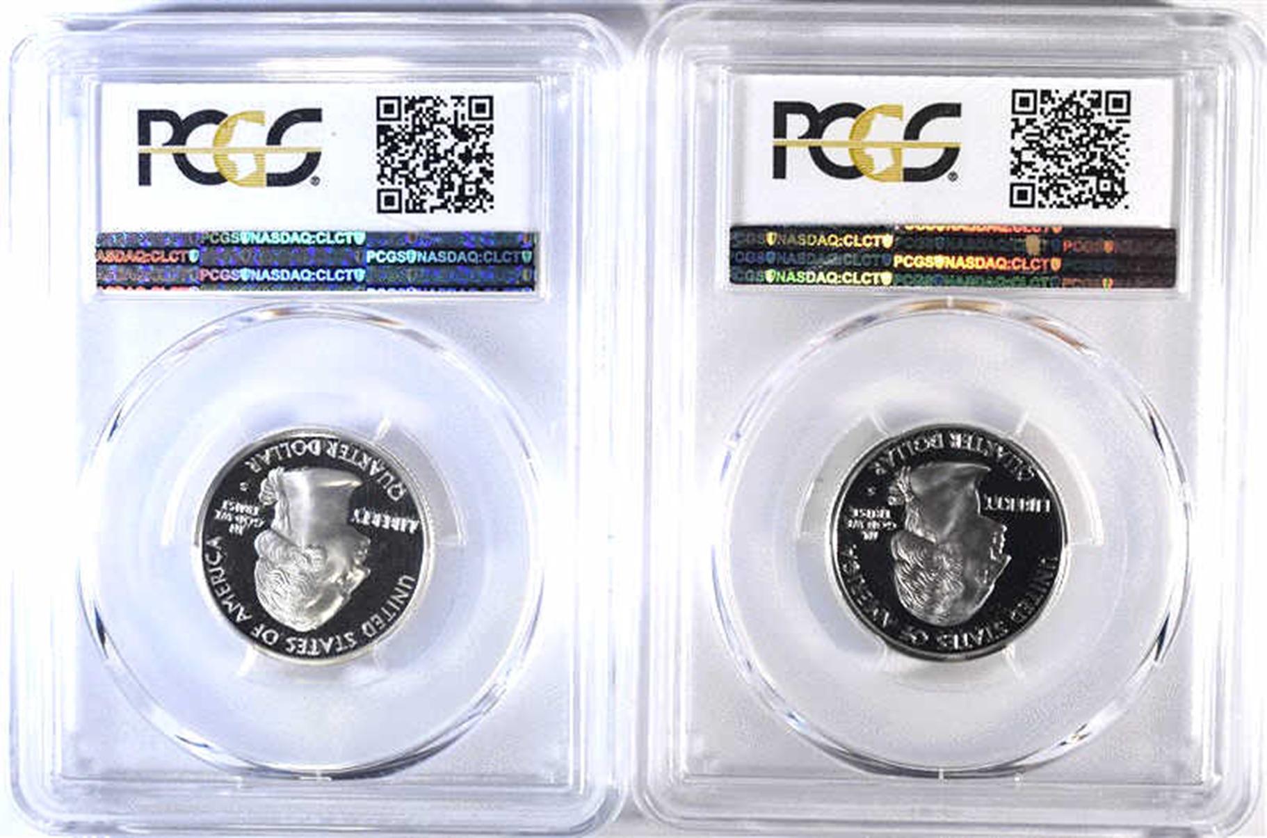 2 - 1999-S SILVER DELAWARE QTR PCGS