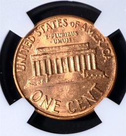 1962-D LINCOLN CENT NGC MS66 RD