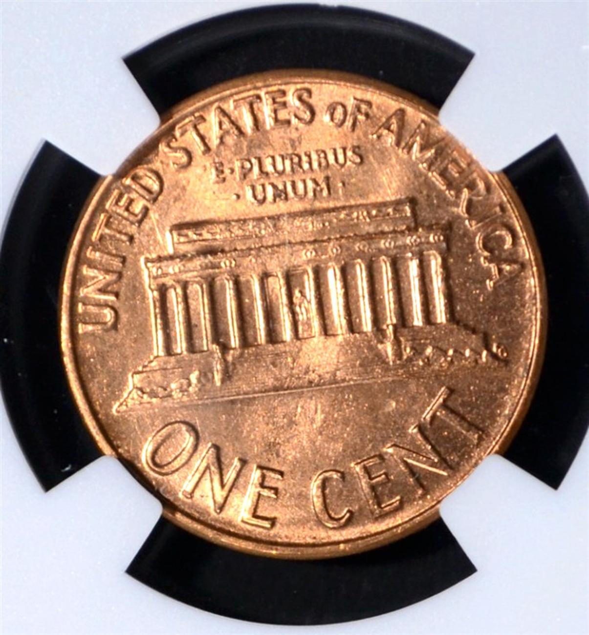 1962-D LINCOLN CENT NGC MS66 RD