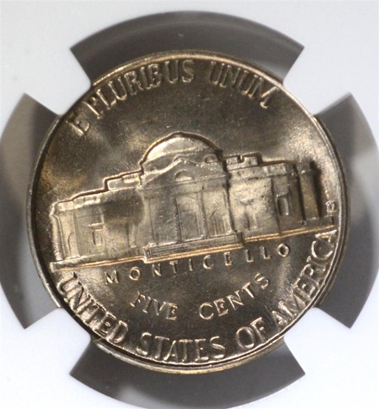 1950-D JEFFERSON NICKEL NGC MS66 5FS