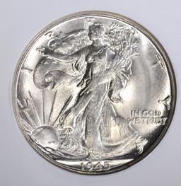 1945-S WALKING LIBERTY HALF, NGC MS-64