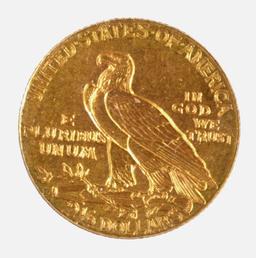 1911-D STRONG D $2.50 GOLD INDIAN, EMGC CH/GEM BU