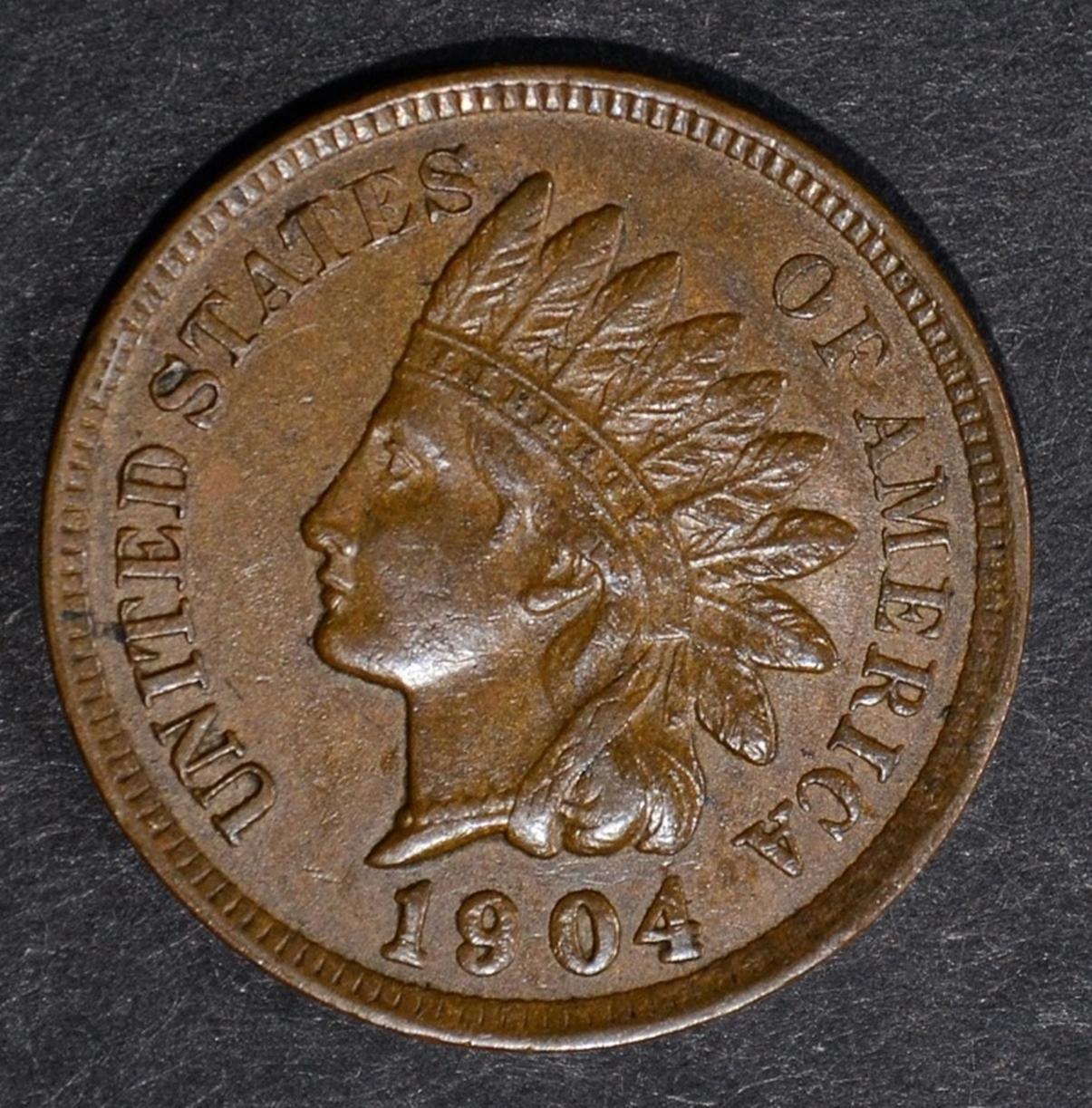 1904 INDIAN CENT, CH BU