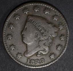 1823 LARGE CENT, FINE