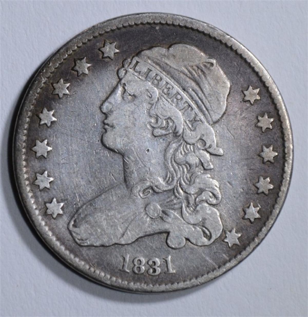 1831 BUST QUARTER, F/VF