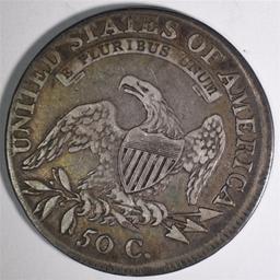 1810 CAPPED BUST HALF DOLLAR, VF/XF