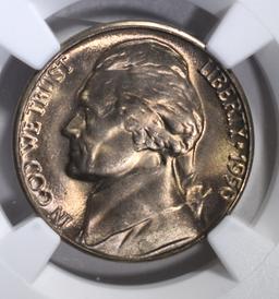 1950-D JEFFERSON NICKEL NGC MS66 5FS