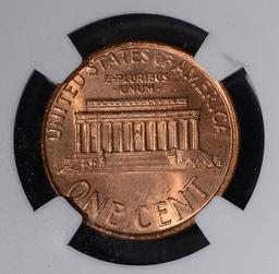 1974-S LINCOLN CENT, NGC MS-66 RED