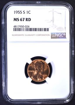 1955-S LINCOLN CENT NGC MS67RD