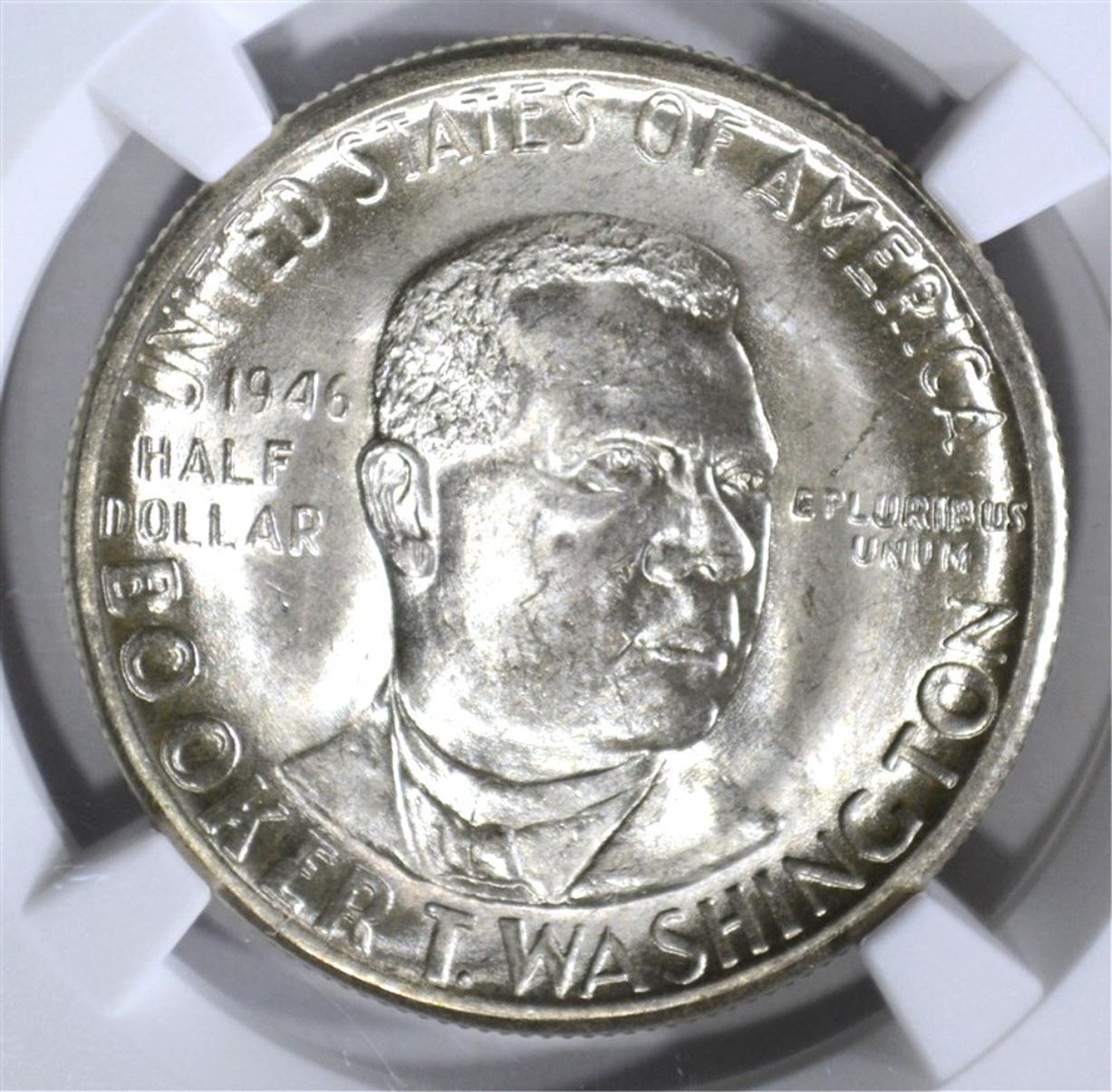 1946-D B.T. WASHINGTON HALF, NGC MS-66 SUPER!