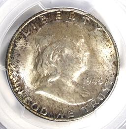 1948-D FRANKLIN HALF PCGS MS-65 FBL