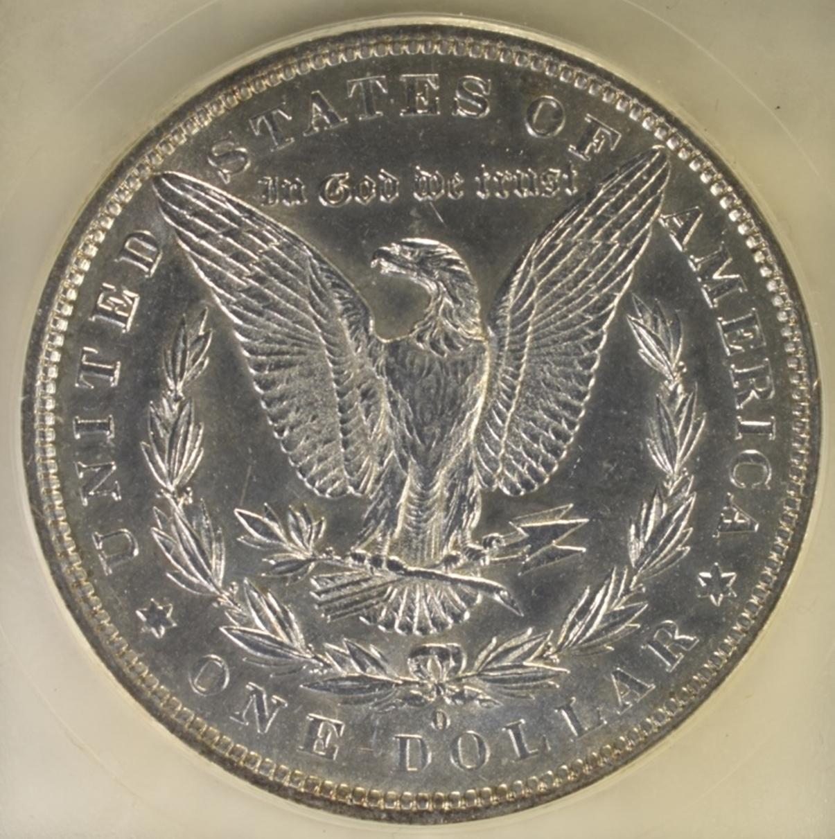 1882-O/S MORGAN DOLLAR USCG GEM BU