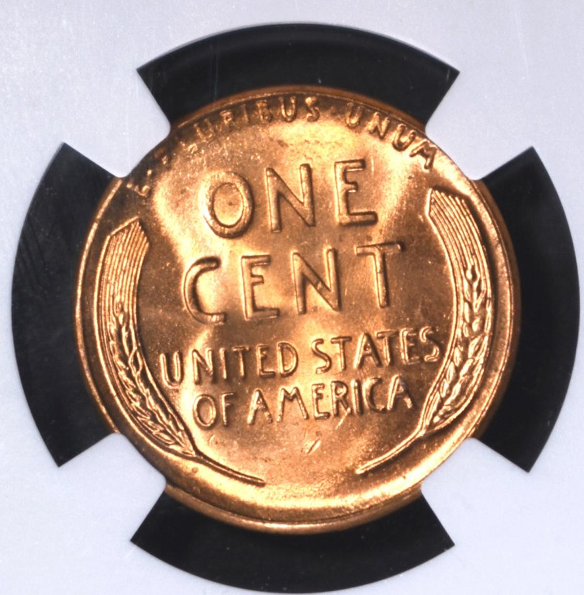 1956 LINCOLN CENT NGC MS-66 RD