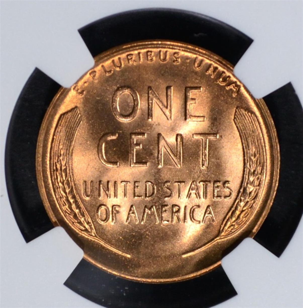 1955-S LINCOLN CENT, NGC MS-67 RED