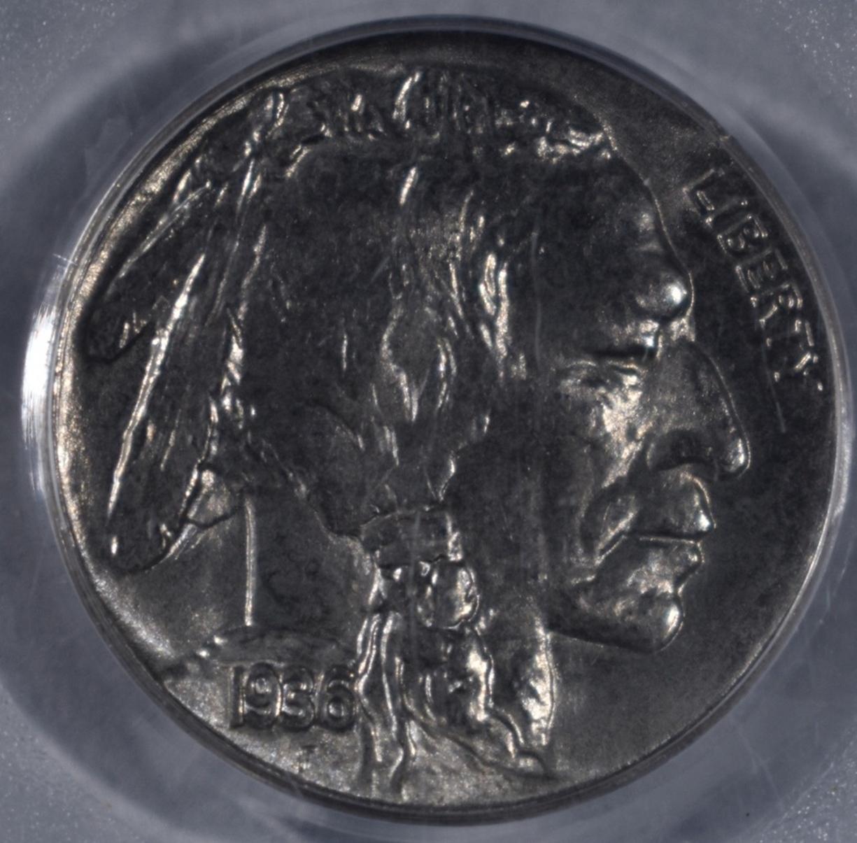 1936 BUFFALO NICKEL PCGS MS-65