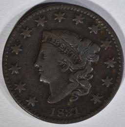 1831 LARGE CENT, VF