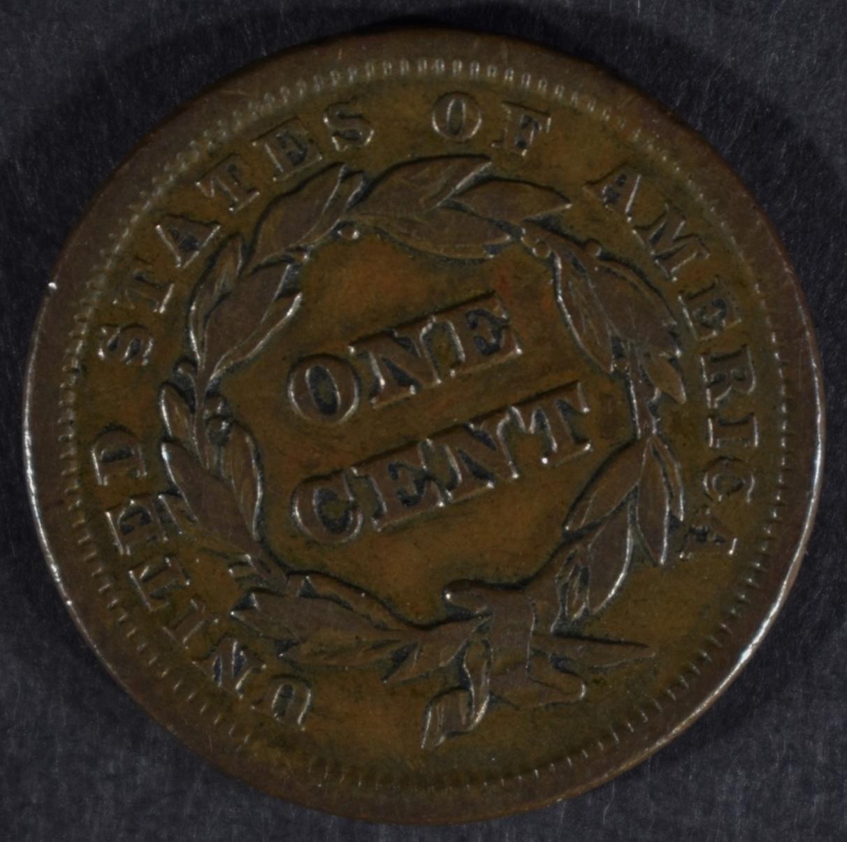 1841 LARGE CENT, VF/XF
