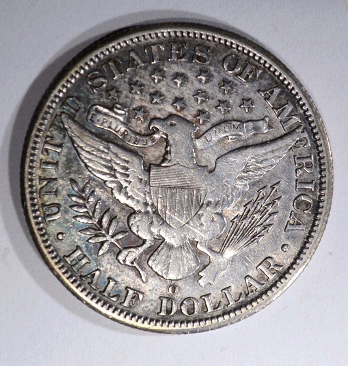 1893-O BARBER HALF DOLLAR, XF KEY COIN