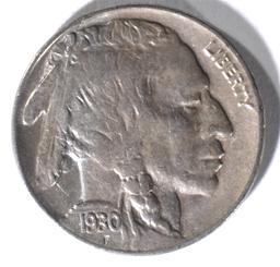 1930-S BUFFALO NICKEL CHBU