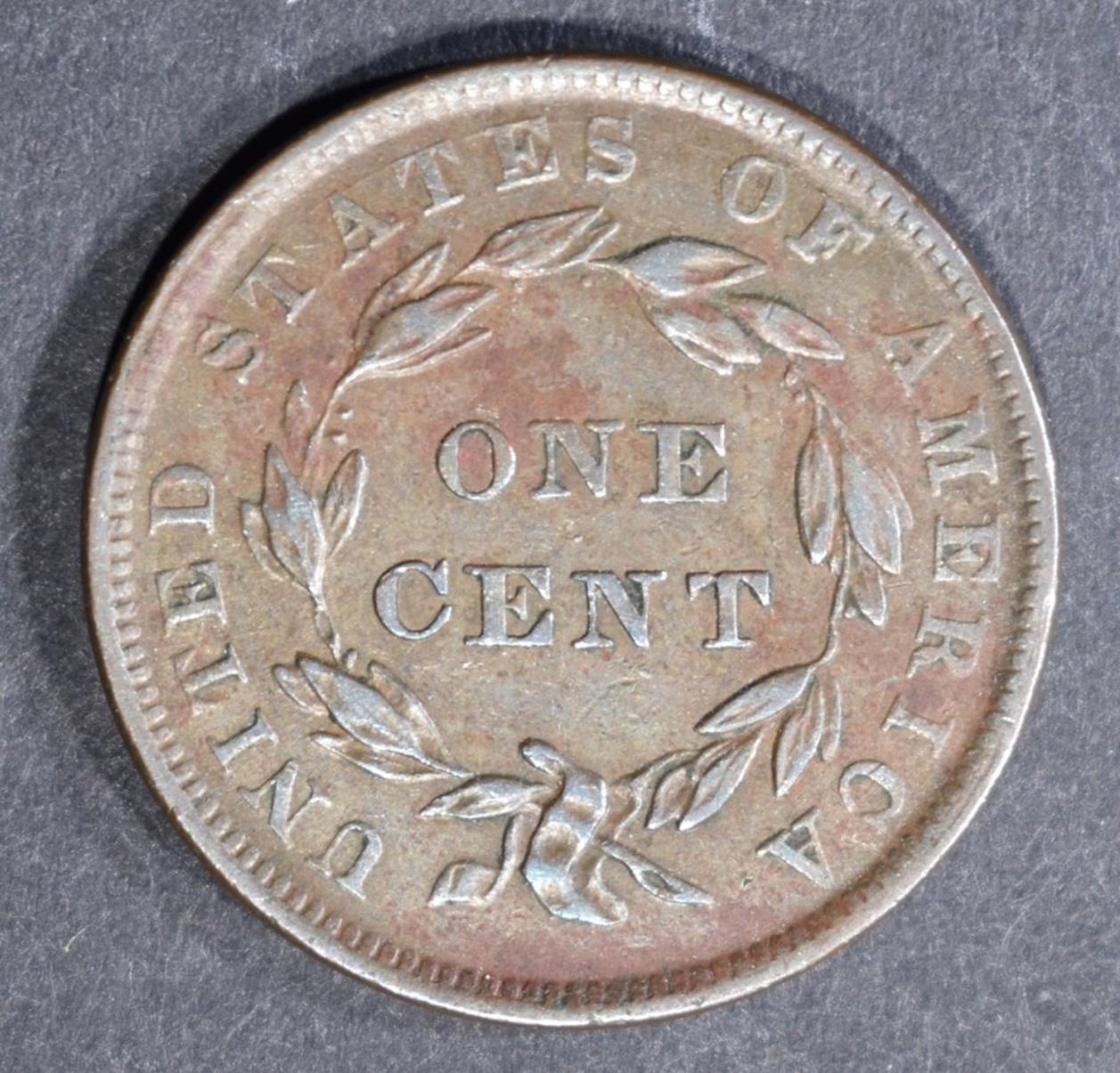 1839 LARGE CENT, XF