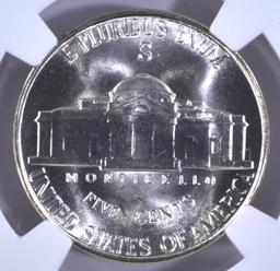 1943-S JEFFERSON NICKEL NGC MS-67 5FS