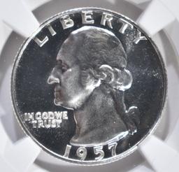 1957 WASHINGTON QUARTER, NGC PF-68*