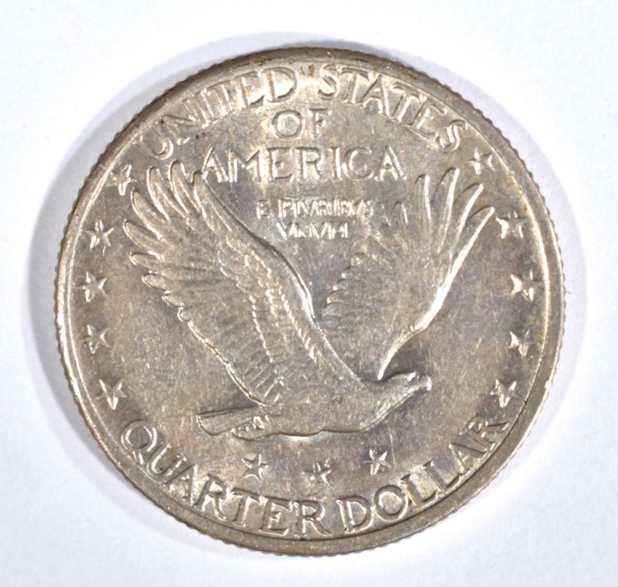 1917-S T-2 STANDING LIBERTY QUARTER, AU SCARCE