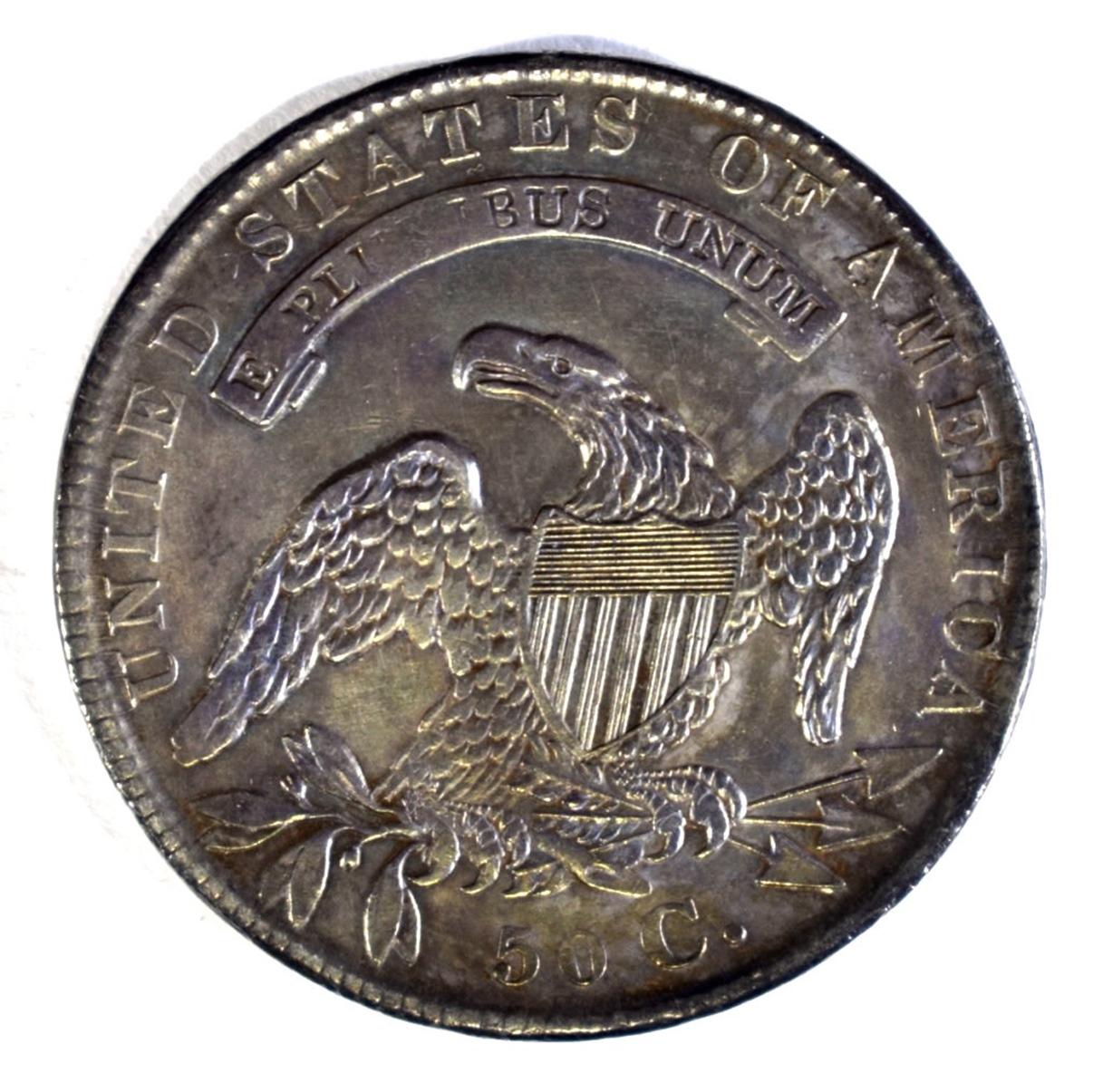 1834 BUST HALF DOLLAR AU