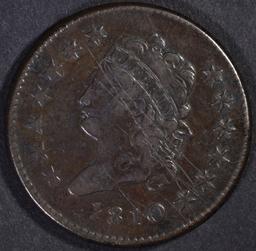 1810 LARGE CENT, VF a few scratches obv