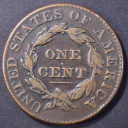 1828 LARGE CENT, XF
