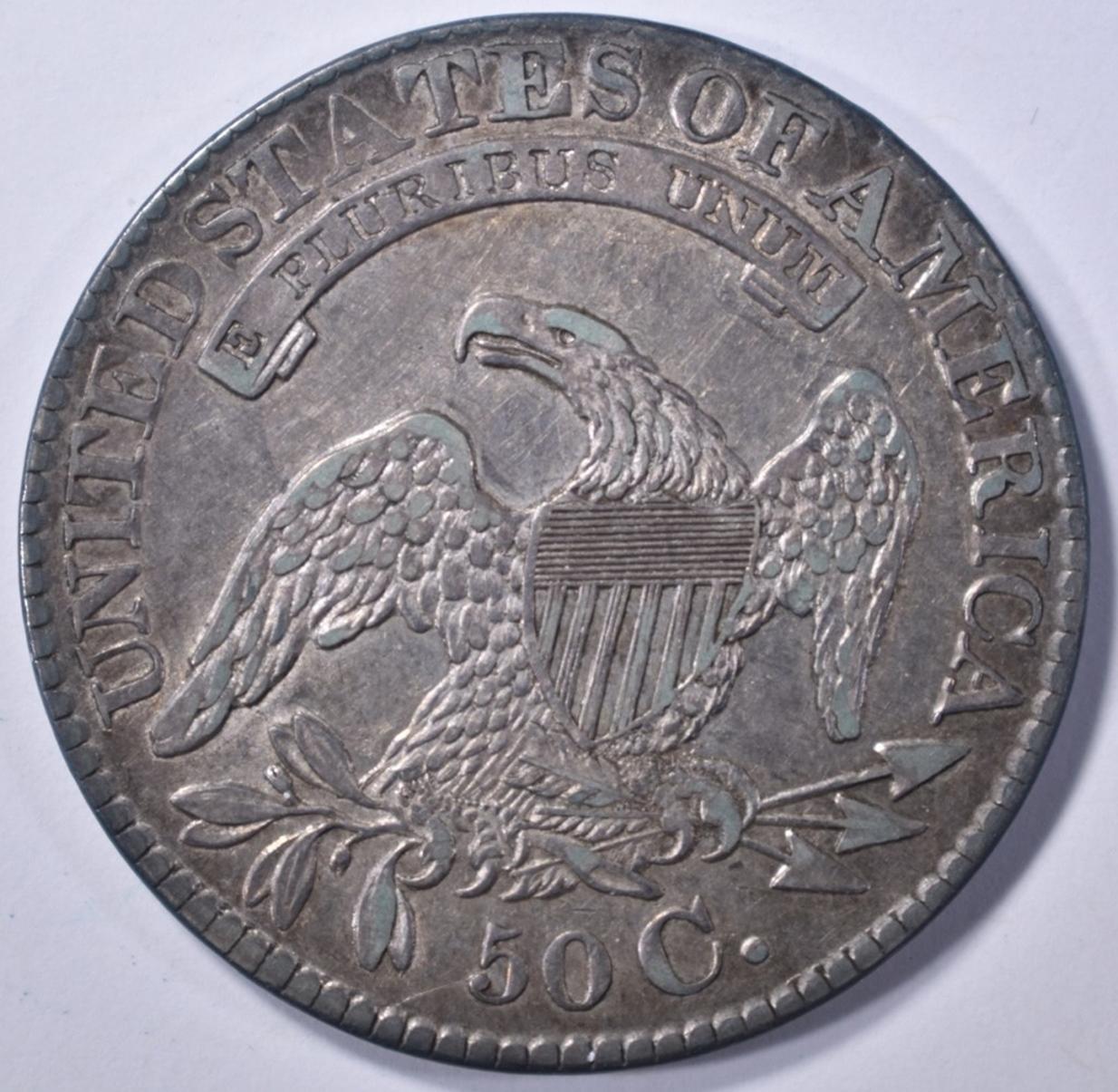 1828 BUST HALF DOLLAR, AU