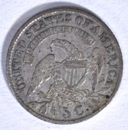 1833 BUST HALF DIME, XF+