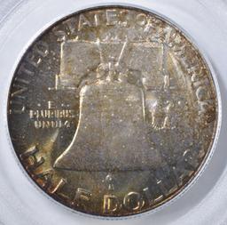 1957 FRANKLIN HALF DOLLAR PCGS MS-66