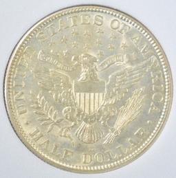 1915-D BARBER HALF DOLLAR, PNA