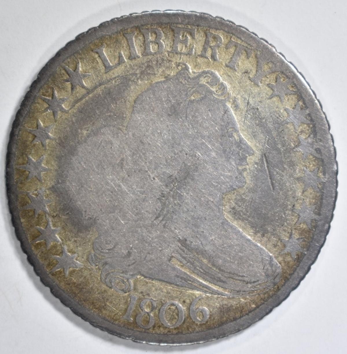 1806 BUST HALF VG