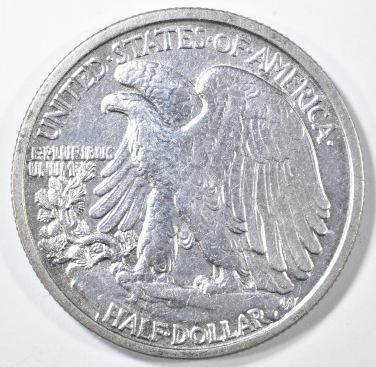 1917-D OBVERSE WALKING LIBERTY HALF AU/BU