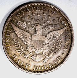 1904 BARBER HALF DOLLAR, XF