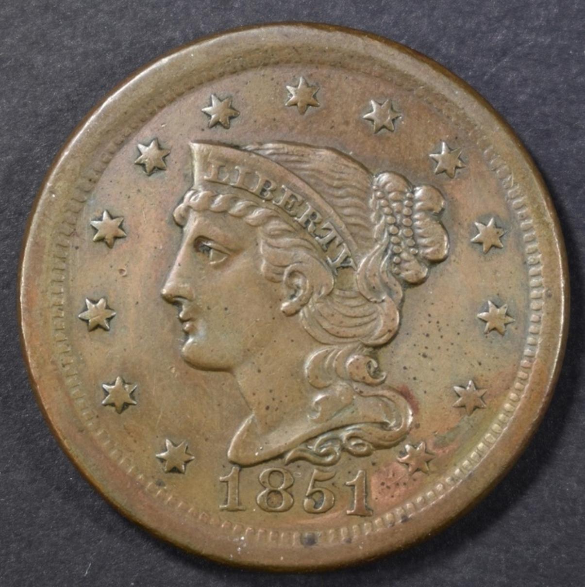 1851 LARGE CENT, AU