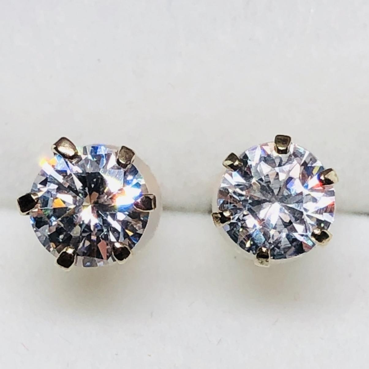 10K CZ EARRINGS