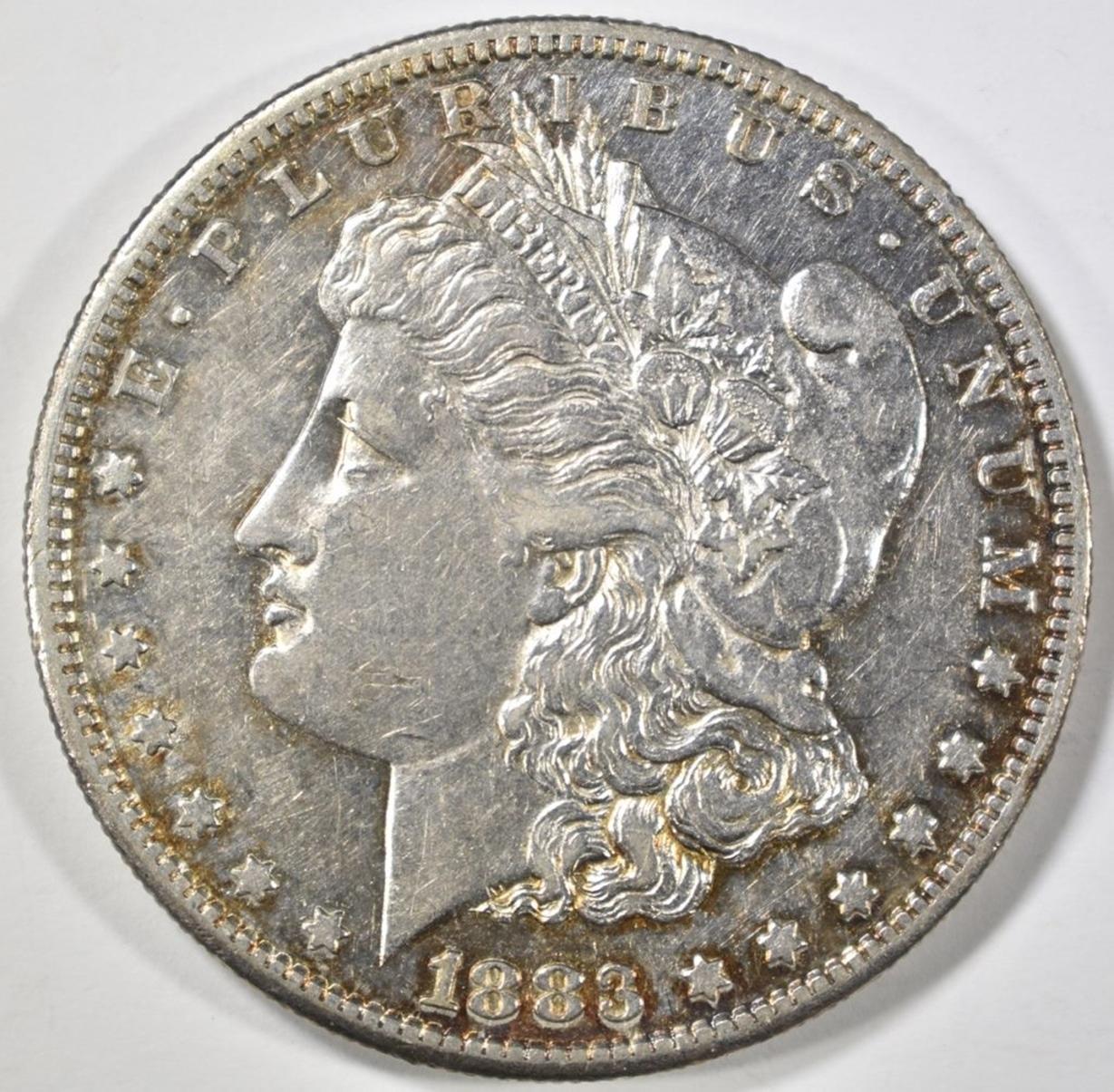 1883-S MORGAN DOLLAR, AU