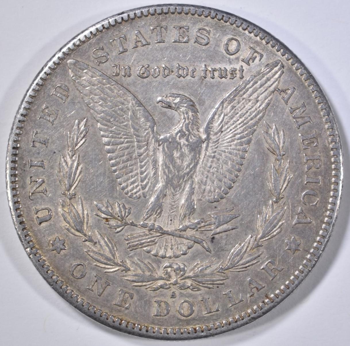 1878-S MORGAN DOLLAR, CH AU