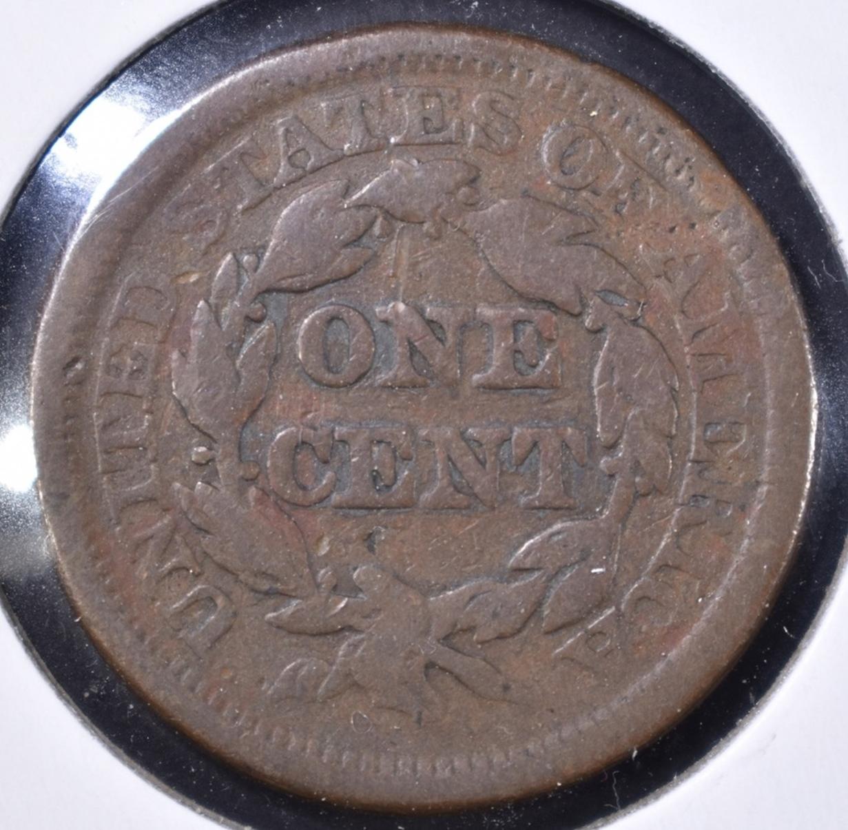 1844/81 LARGE CENT, VG