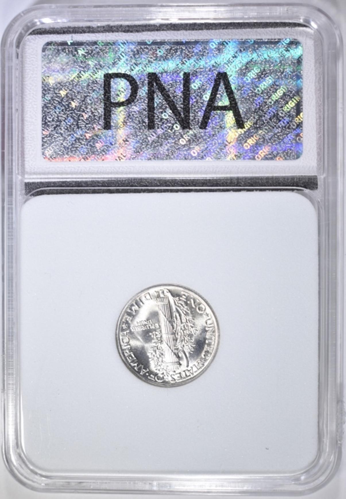 1942 MERCURY DIME, PNA SUPERB GEM BU FB