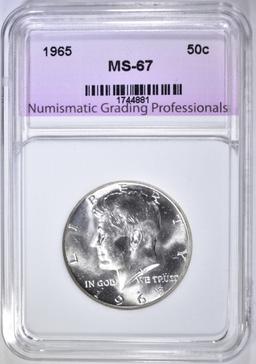 1965 KENNEDY HALF DOLLAR NGP SUPERB GEM BU